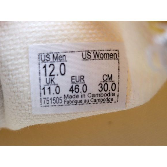 Vans Mens Classic Slip On Cyber Yellow White Checkerboard Shoes Size 12 New - Picture 6 of 8